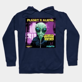 Cool 80's Retro Alien Sci Fi Surprise Hoodie